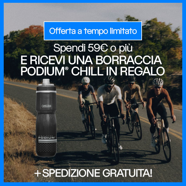 Spendi 59€ o più e ricevi una borraccia Podium® Chill in REGALO